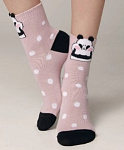 CONTE Classic Носки женские хлопковые с пикотом Panda розовый 23